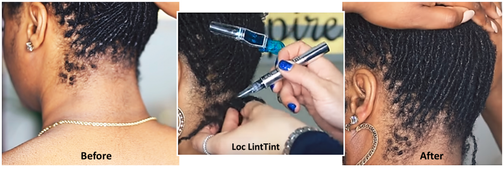 loclinttint, no more lint, lock tint, prevent lint in locs